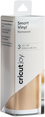 Cricut Joy Smart Permanent Vinyl, Matte Metallic - Champagne, 4ft Roll (5.5'x48'), compatible with Joy Machine in Kuwait