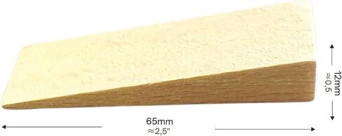 Tolux Wooden Wedges, Hardwood Wedge, Beech Wood Wedge, Wooden Doorstop, Handy Tool in Carpentry, Construction and Various DIY Projects, Size 65x20x12 mm / 2.5x0.8x0.5 in, Pack of 10 pcs in Saudi Arabia