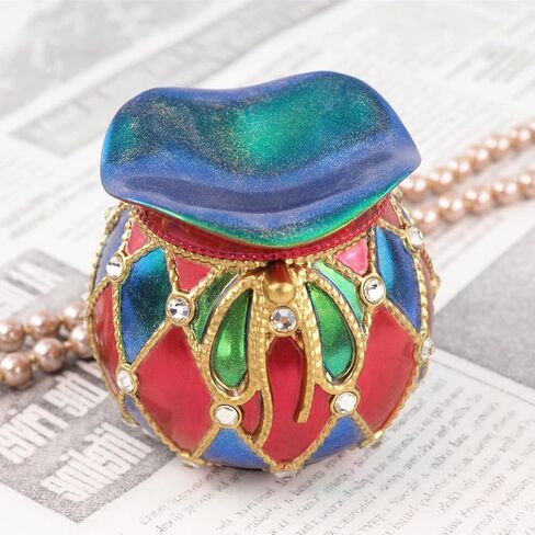 Ynxee Egg Shape Box with Heart Lid Epoxy Mold, for Small Trinket Jar Making, DIY Resin Casting Silicone Mold with 100pcs Matching Decorative Diamond in Kuwait