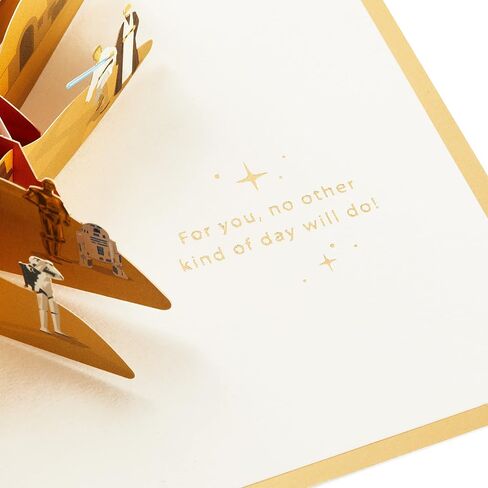Hallmark Signature Paper Wonder Star Wars Pop Up Birthday Card (Luke Skywalker and Obi-Wan), May the 4th in Saudi Arabia