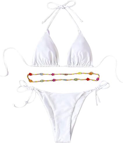 Shenhe Women's 2 قطعة مثيرة البيكيني مجموعات الرسن TIE Side Swimsuits in Kuwait