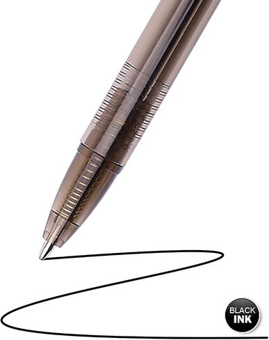 Black Pens Bulk, Box of 60 Pack Black Ink Pens Ballpoint Smooth Writing Pens No Smudge, Retractable Ball Point Pens Medium Point, Click Pens, Server Pens for Waitress, School Office Supplies in Saudi Arabia