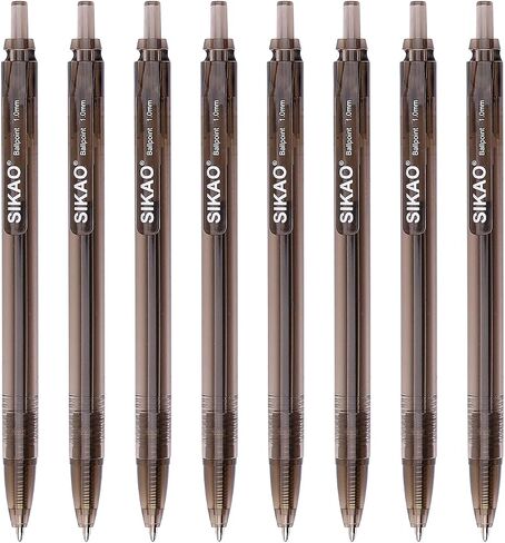 Black Pens Bulk, Box of 60 Pack Black Ink Pens Ballpoint Smooth Writing Pens No Smudge, Retractable Ball Point Pens Medium Point, Click Pens, Server Pens for Waitress, School Office Supplies in Saudi Arabia