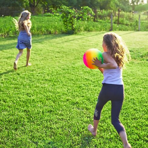 Everich Toy 12 Pack Playground Balls Set Dodgeball Set ، 8.5 بوصة Dodge Kickball Handball للأطفال والبالغين ، لعبة رياضية في الهواء الطلق في لعبة Backyard Park Camp School Game للفتيات مع المضخة in Kuwait