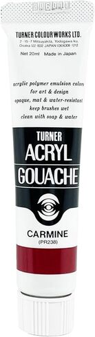 Turner Colour Works Acryl Gouache Artist Acrylic Paint - Single 20 ml Tube - Jet Black in Kuwait