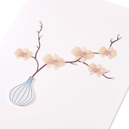 Papyrus Birthday Card for Her (Orchid in Vase) in Saudi Arabia