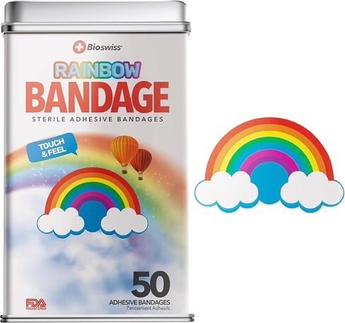 BioSwiss Bandages, Unicorn Shaped Self Adhesive Bandage, Latex Free Sterile Wound Care, Fun First Aid Kit Supplies for Kids, 24 Count in Saudi Arabia