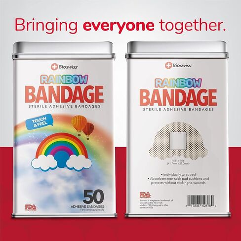 BioSwiss Bandages, Unicorn Shaped Self Adhesive Bandage, Latex Free Sterile Wound Care, Fun First Aid Kit Supplies for Kids, 24 Count in Saudi Arabia