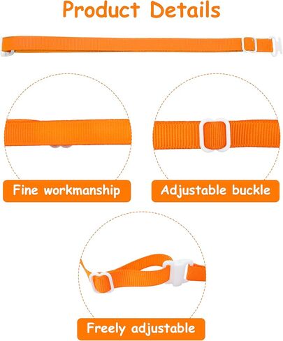 PET SHOW 150 Pack Dog Bow Tie Straps DIY Extension Strap with Adjustable Buckles 15 Colors Available Suitable for Almost All Types of Dog Bow Ties Cat Pets Neckties Accessories with Clips in Kuwait