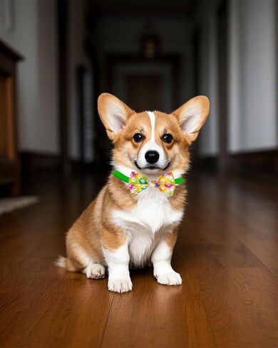 PET SHOW 150 Pack Dog Bow Tie Straps DIY Extension Strap with Adjustable Buckles 15 Colors Available Suitable for Almost All Types of Dog Bow Ties Cat Pets Neckties Accessories with Clips in Kuwait