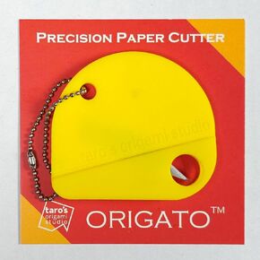 Taro's Origami Studio Precision Paper Cutter - Portable Mini Paper Trimmer with Keychain, Ideal for Origami Artists, Envelope Opening and Box Cutting