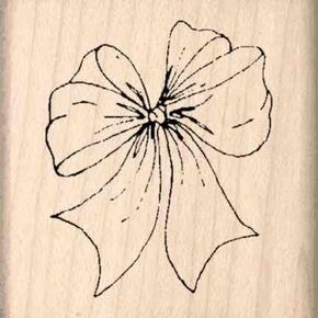 Stamps by Impression Bow Rubber Stamp