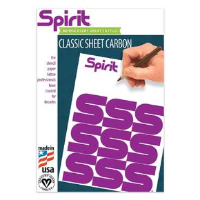 ورقة نقل SPIRIC® الكلاسيكية للوشم الكربوني للوشم ، 8.5 "× 11" - 200 ورقة
