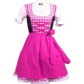 Girl's German Dirndl Dress Authentic Bavarian Oktoberfest Dress Carnival Halloween Size 4T,6,8,10,12,14