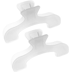XGNG 2pcs Book Page Clip Transparent Portable Reading Clip Multifunctional Practical Book Clip Office School Fixed Sticky Note Clip Creative Practical Stationery