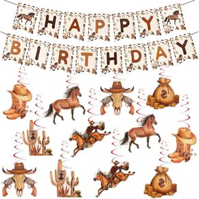 CANREVEL 33 PCS Dinosaur Birthday Decorations, Dinosaur Party Decorations Including Dinosaur Birthday Banner Hanging Swirls Streamers with Cutouts, Dinosaur Decor for Kids Boys Men Adult Dino Lover