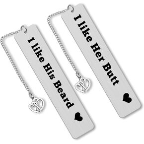 Funny Bookmark Set for Couples Anniversary Bookmark for Husband Wife Funny Boyfriend Girlfriend Gifts for Anniversary Christmas Valentines Day Gifts His and Her Wedding Gifts Book Lovers Gifts