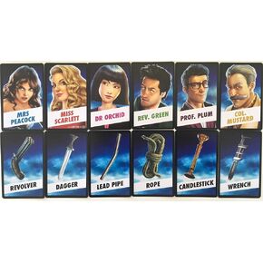 Clue Board Game Replacement Card Set All (21) Cards Weapons Suspects Rooms/Locations