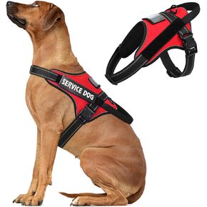 voopet Dog Harness Small Sized + ID Card Pocket + 7 Patches, No Pull Adjustable Pet Dog Vest 3M Reflective Breathable Dog Harness with Soft Padded Handle for Training, Walking, Easy Control in Kuwait