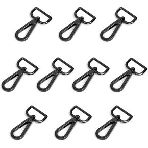 10 Pcs Swivel Clasps 1" D Ring Lobster Clasp Claw for Strap Push Gate Lanyard Swivel Snap Hook Clips（Golden)