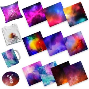 Sublimation Transfer Paper, 18 Pack 12"X12" Solid Color Heat Press Transfer Sublimation Sheet for DIY T-Shirt, Personalized Coffee Mugs, BabySuits in Saudi Arabia