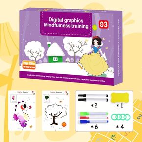 Scribble Smart Workbook: Reusable Letter Writing Kit For Little Curious Minds - Ideal Early Childhood Educational Materials For Kindergarten, Toddlers & Preschoolers As Gifts (Practice-Level 4)