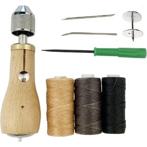 Becho Professional Stitcher Sewing Awl Leather Craft Making,Stitcher Repair Accessory Tool Kit for Leather Sail,Heavy Canvas and more