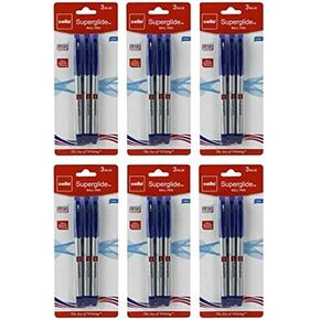 Cello Superglide Pen blue Pack of (6)