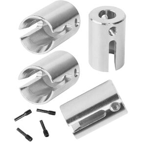 Hard Steel Drive Cup Front & Rear Upgrades Part for 1/10 E-Revo 2.0 vxl,4pcs Hard Steel Drive Cup Front & Rear,Black