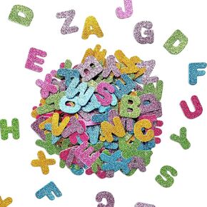 Jtnohx Glitter Number Stickers, Foam Numbers for Crafts, 150 Pcs Foam Stickers for Kids Crafts, 1.57" Size Craft Supplies (Number)