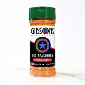 Gibsons Steakhouse Searning Salt (6 أونصة جرة) - مزيج من الطهي والشواء الأصلي من التوابل والتوابل (الملح ، البصل والثوم) - لا MSG و Gluten مجانًا