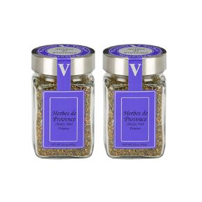 Herbes de Provence- 3.6 oz. Jar (Pack of 2) - 7 Classic, bright and bold spices blended for maximum flavor. Perfect for everyday use as well as French Specialty dishes.