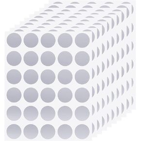 300 Pack Scratch Off Stickers 1 Inch, Self-Adhesive Scratch Off Labels Round Gold Circle Stickers for DIY Reward Card Wedding Games (Gold)
