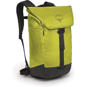 Osprey Transporter Unisex Flap Laptop Backpack, Black