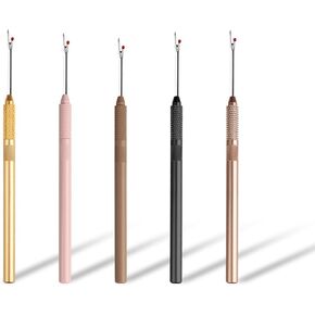 GlamorDove 5Pcs Thread Seam Ripper Stitch Unpicker Cutter Thread Remover Tool Hand Sewing Accessories for Sew in Hair Extensions and Crafting Embroidery