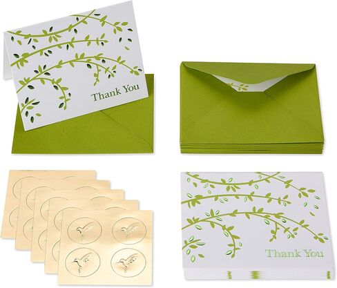 Papyrus Thank You Cards with Envelopes, Branches (20-Count) in Saudi Arabia