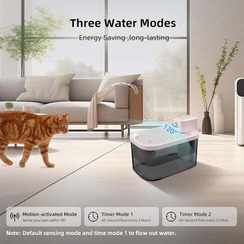 Dogness 3.2L FOUNTAIN FOUNTAIN FOUNTAIN WARE CAT اللاسلكي ، FULTRATION FILTRATION PET FOUNTAIN 5000MAH بطارية قابلة لإعادة الشحن تعمل على موزع مياه الكلاب التلقائي مع مستشعر SUPER SILPLIS SILPLIS WIFI (الوردي) in Saudi Arabia