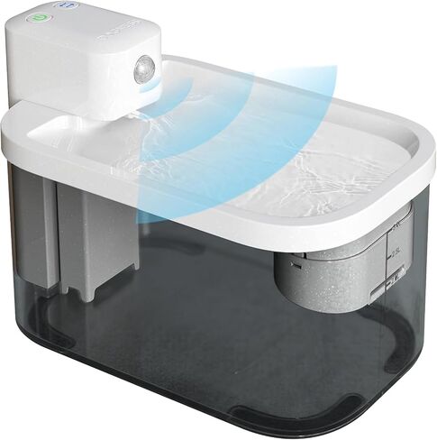 Dogness 3.2L FOUNTAIN FOUNTAIN FOUNTAIN WARE CAT اللاسلكي ، FULTRATION FILTRATION PET FOUNTAIN 5000MAH بطارية قابلة لإعادة الشحن تعمل على موزع مياه الكلاب التلقائي مع مستشعر SUPER SILPLIS SILPLIS WIFI (الوردي) in Saudi Arabia