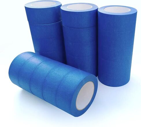10 Rolls Painters Tape 2 Inch Wide Bulk, Blue Tape, Masking Tape, 2 inch x 55 Yards, Multi-Surface Adhesive Painters Tape for Wall Painting, DIY Crafts & Arts (Blue, Painters Tape 2 inch x 10 Rolls) in Saudi Arabia