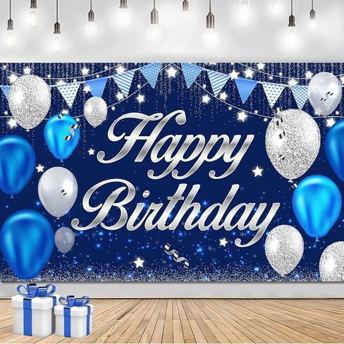 Happy Birthday Banner - Birthday Decorations for Kids Colorful Birthday Party Banners Welcome Happy Birthday Background Sign for Birthday Theme Party Decorations Indoor Outdoor in Saudi Arabia