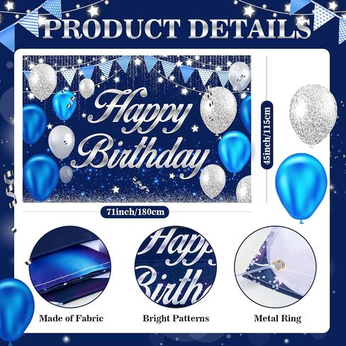 Happy Birthday Banner - Birthday Decorations for Kids Colorful Birthday Party Banners Welcome Happy Birthday Background Sign for Birthday Theme Party Decorations Indoor Outdoor in Saudi Arabia