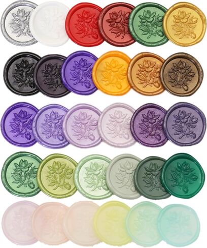 Metallic Gold Sealing Wax Sticks, ONWINPOR 12 Pcs Assorted Color Wax Seal Sticks for Wax Seal Stamp, 6 Colors Bronze Gold Wax Seal Sticks Set for 0.43'' Glue Gun Wax Sealing Sticks (Metallic) in Kuwait