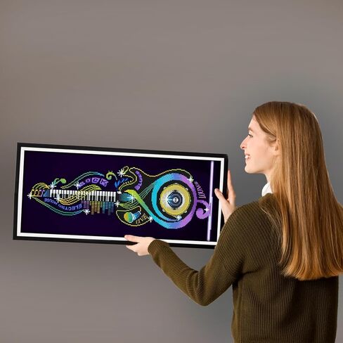 Diamond Dotz Guitar Icon Diamond Painting Kits for Adults - Diamond Art Kits a Relaxing Creative Craft Kit with Dotz Gems 12x30 in Kuwait
