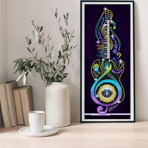 Diamond Dotz Guitar Icon Diamond Painting Kits for Adults - Diamond Art Kits a Relaxing Creative Craft Kit with Dotz Gems 12x30 in Kuwait