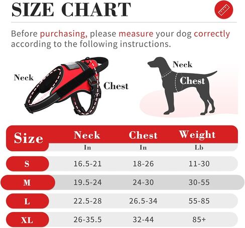 voopet Dog Harness Small Sized + ID Card Pocket + 7 Patches, No Pull Adjustable Pet Dog Vest 3M Reflective Breathable Dog Harness with Soft Padded Handle for Training, Walking, Easy Control in Kuwait