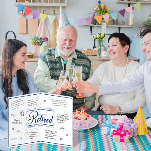 WATINC Jumbo Retirement Card to Sign, Retirement Party Large Guest Book Decorations for Women Men, Congrats Retired Signature Card for Farewell Office Signing Photo Booth Props in Saudi Arabia