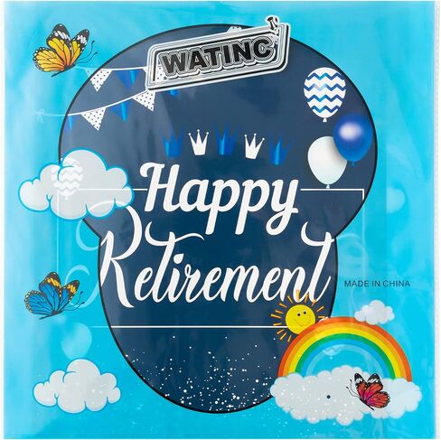 WATINC Jumbo Retirement Card to Sign, Retirement Party Large Guest Book Decorations for Women Men, Congrats Retired Signature Card for Farewell Office Signing Photo Booth Props in Saudi Arabia