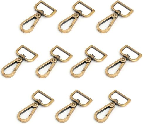 10 PCS Clasps 1 "D حلقة جراد البحر Clasp Claph لحزام بوابة بوابة حبل حبل دوارة مقاطع خطاف snap （النحاس العتيقة) in Kuwait