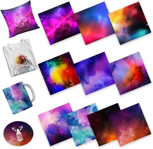 Sublimation Transfer Paper, 18 Pack 12"X12" Solid Color Heat Press Transfer Sublimation Sheet for DIY T-Shirt, Personalized Coffee Mugs, BabySuits in Saudi Arabia