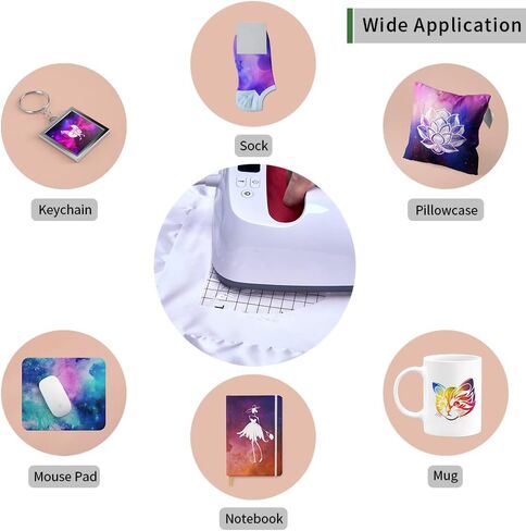 Sublimation Transfer Paper, 18 Pack 12"X12" Solid Color Heat Press Transfer Sublimation Sheet for DIY T-Shirt, Personalized Coffee Mugs, BabySuits in Saudi Arabia